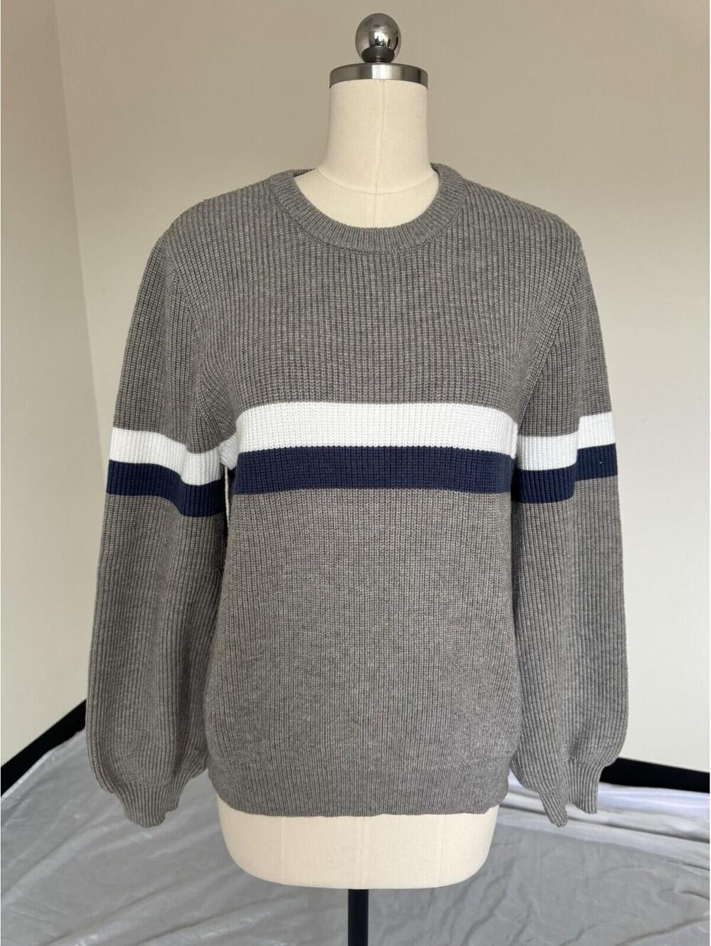 Edikted Gray Sweater Sz Xs S Oversized Fit Crewneck